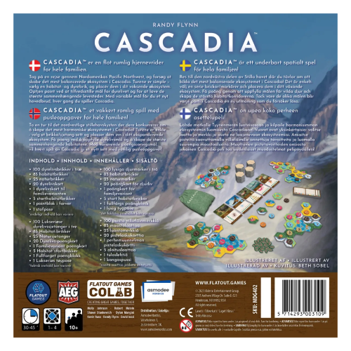 Cascadia (Nordisk) Brettspill