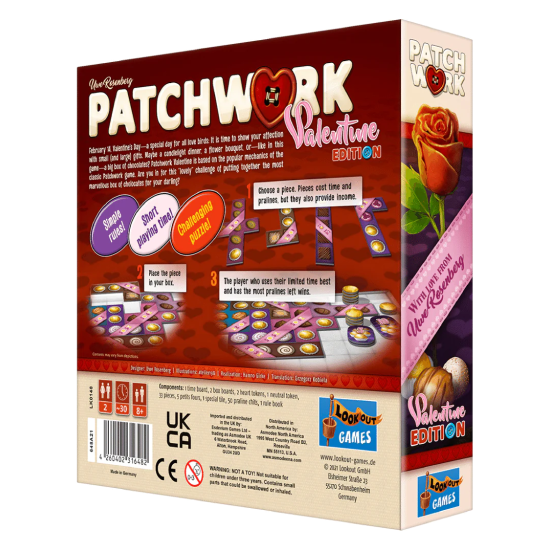 Patchwork Valentine's Day Edition Brettspill