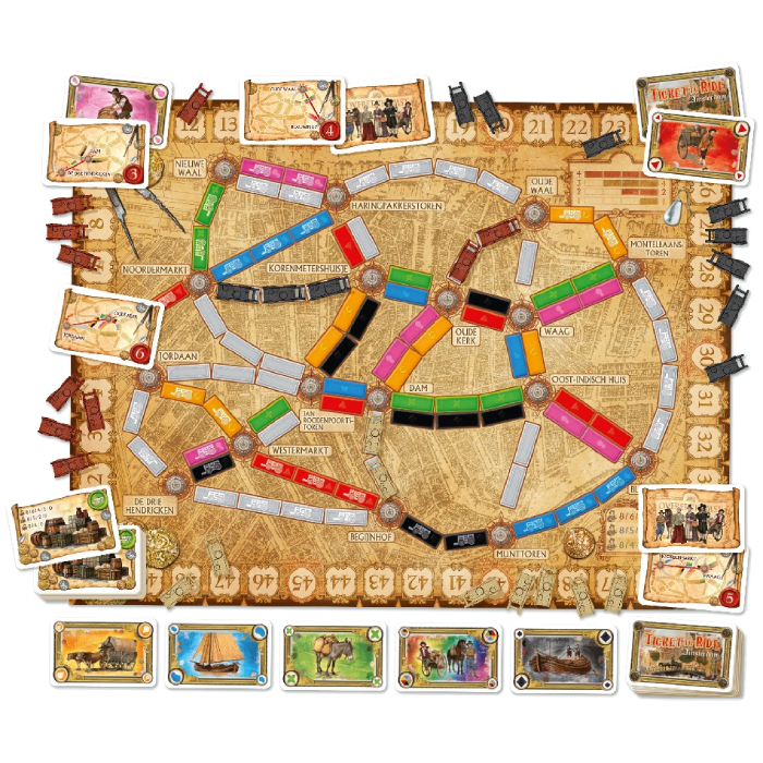 Ticket To Ride Amsterdam (Nordisk) Brettspill