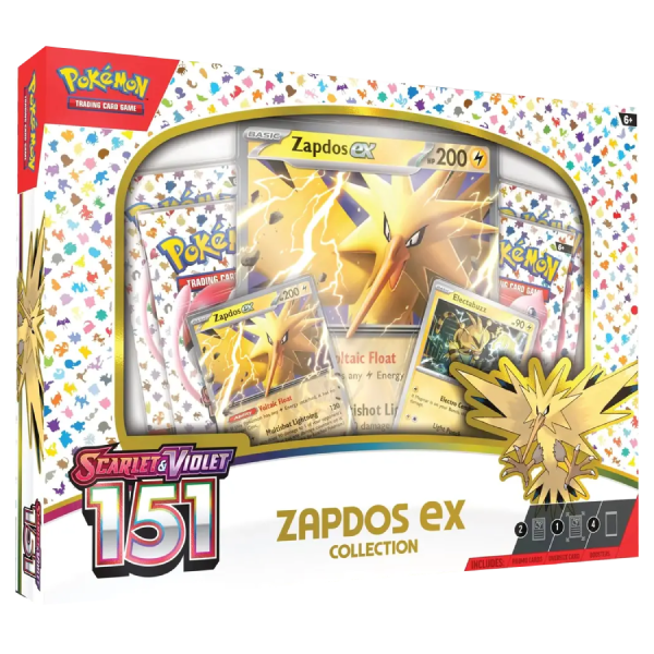 Pokemon TCG: 151 Zapdos Ex Collection Scarlet & Violet 3.5